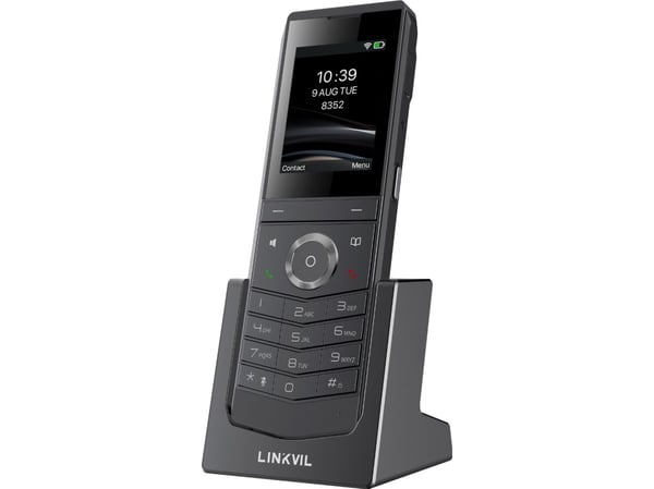 Fanvil W611W, IP-mobiltelefon, Sort, Trådløst håndsett, 4 linjer, 1000 oppføringer, 6,1 cm (2.4")