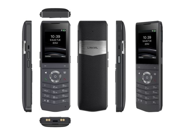 Fanvil W611W, IP-mobiltelefon, Sort, Trådløst håndsett, 4 linjer, 1000 oppføringer, 6,1 cm (2.4")