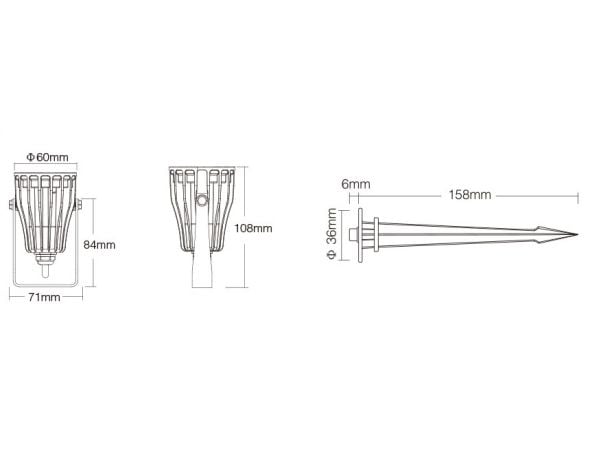 Synergy 21 LED havelampe 6W RGBCCT med fjernkontroll og WLAN, IP66 Zigbee 30/24 GHz MilightMiboxer