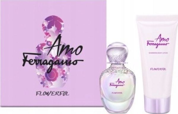 Salvatore Ferragamo Amo Ferragamo Flowerful-sett: Eau de Toilette 50 ml + Shimmer + Body Lotion 100 ml