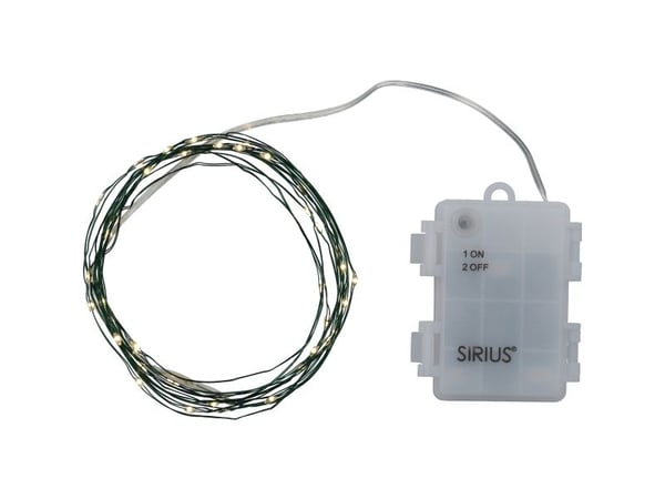 Sirius knirke lysslynge 40 LED - klar/grønn