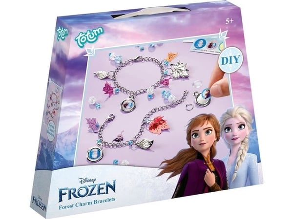 Totum Disney Frozen 2 Forest Charm Braceletes, Children''s jewellery bracelet making kit, 5 År, Multifärg