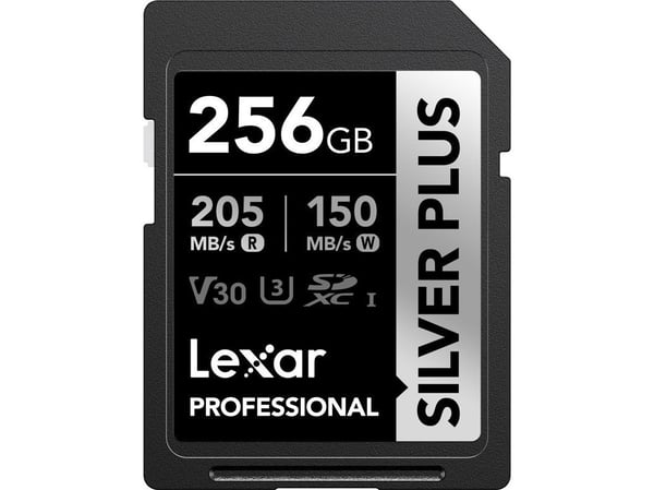 Kart Lexar Lexar SDXC Professional SILVER Plus UHS-I/U3/A2/4K R205/W150 (V30) 256 GB