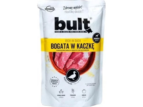 BULT Bult Märkä koiranruoka Ankkalihapullat 500g