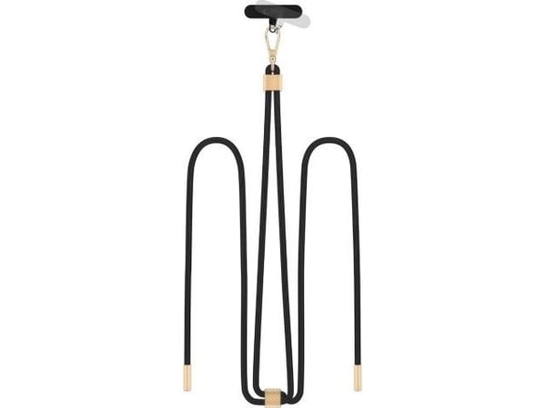 Tech-Protect TECH-PROTECT C2S rope crossbody-rem black/gold