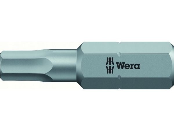 Wera 05135060001, 1 stykker, Hex (imperisk), 0.05 inc, 25 mm, 25,4 / 4 mm (1 / 4"), Sekskantet