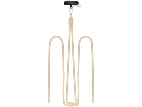 Tech-Protect TECH-PROTECT C2S rope crossbody-rem beige/gold