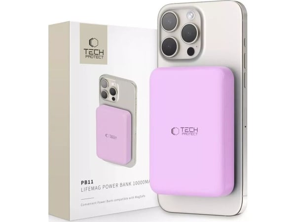 Powerbank Tech-Protect PB11 LifeMag 10000 mAh lilla