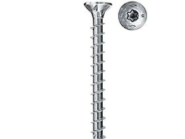 Fischer 670155, Skru, Metall, Tre, Delgjenge, Torx, Rustfritt stål