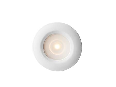 Downlight Thin G2 Hvid 3000K, 225lm, 90° spredning, 2,1W, 700mA. Integreret klemrække. Laveste indbygningshøjde 10 mm.