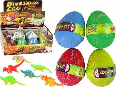 LeanToys magisk egg dino som vokser 6 cm fargerik
