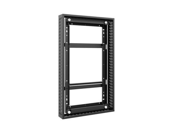 HAGOR - Monteringskomponent (cover set) - for flatpanel - plastikk - svart, RAL 9005 - skjermstørrelse: 55"