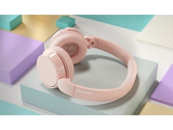 Philips TAH4209PK - Hodetelefoner med mikrofon - over-øret-montering - Bluetooth - trådløs - rosa