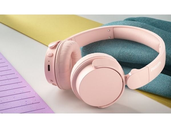 Philips TAH4209PK - Hodetelefoner med mikrofon - over-øret-montering - Bluetooth - trådløs - rosa
