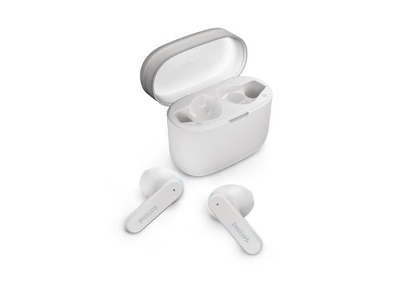 Philips TAT2139WT - True wireless-hodetelefoner med mikrofon - i øret - Bluetooth - hvit