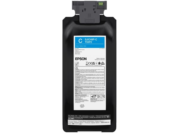 Epson T55P2 - 480 ml - cyan - original - boks - blekkpakke - for EPL C8000E