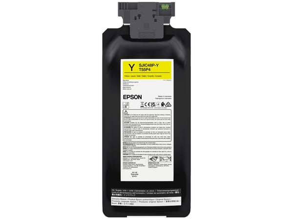 Epson SJIC48P-Y, Keltainen, 480 ml, 1 kpl, Kertapakkaus
