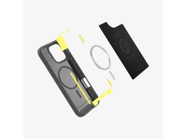 Spigen Rugged Armor (MagFit), kansi, Apple, iPhone 16 Pro Max, 17,5 cm (6,9"), harmaa
