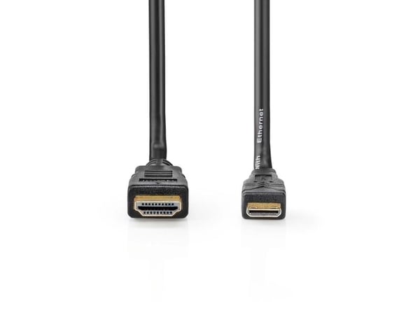 Nedis CVGL34500BK30, 3 m, HDMI-tyyppi A (vakio), HDMI Type C (Mini), 10,2 Gbit/s, musta