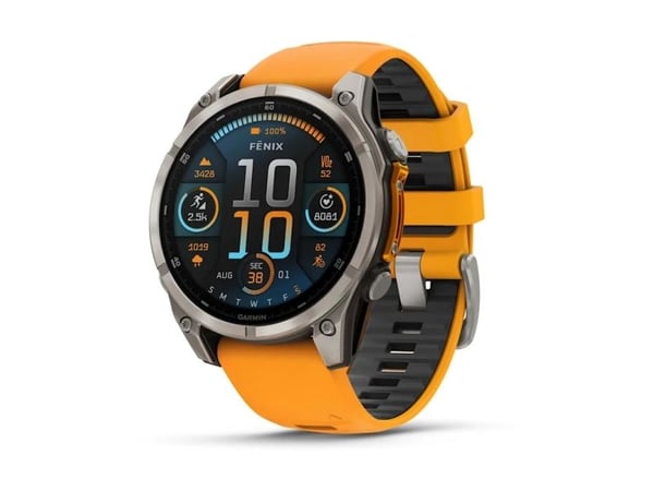 Garmin fenix 8, 3,56 cm (1.4"), AMOLED, Pekskärm, 32 GB, Wi-Fi, GPS
