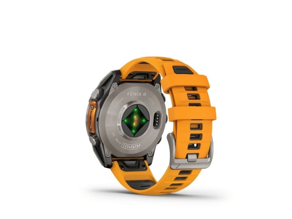 Garmin fenix 8, 3,56 cm (1,4"), AMOLED, berøringsskjerm, 32 GB, Wi-Fi, GPS (satellitt)