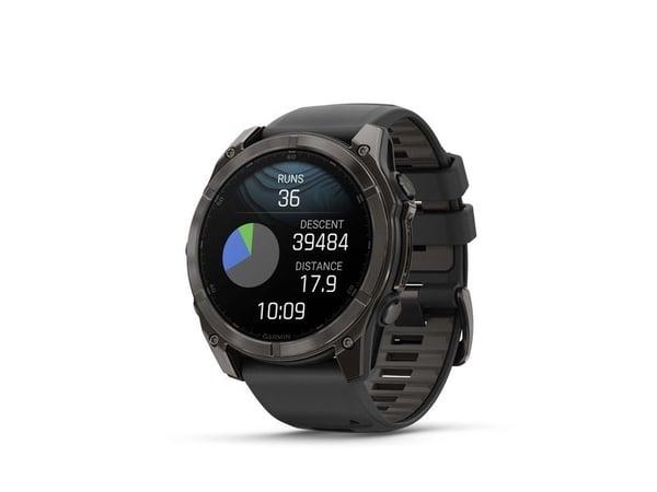 Garmin Fenix 8, 3,56 cm (1.4"), AMOLED, Berøringsskjerm, 32 GB, GPS, 76 g
