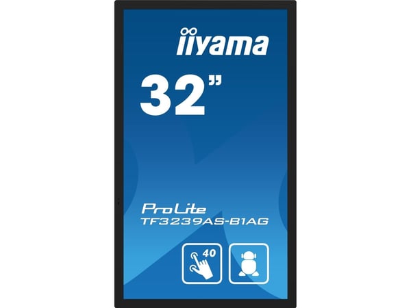 iiyama ProLite TF3239AS-B1AG - 32" Diagonalklasse (31.5" synlig) LED-bakgrunnsbelyst LCD-skjerm - intelligent skilting - med innbygd mediespiller o...
