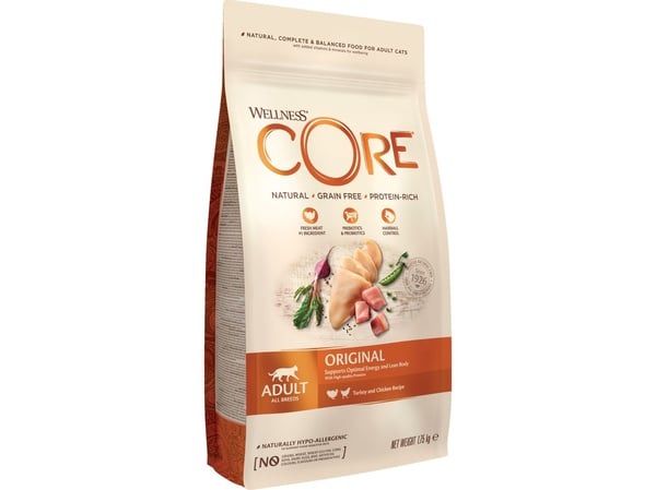 Kattfôr CORE Cat Adult Original Tyrkia med kylling 1,75 kg