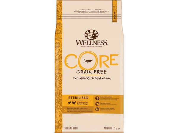 CORE Cat Adult sterilisert kylling med kalkunoppskrift 1,75 kg
