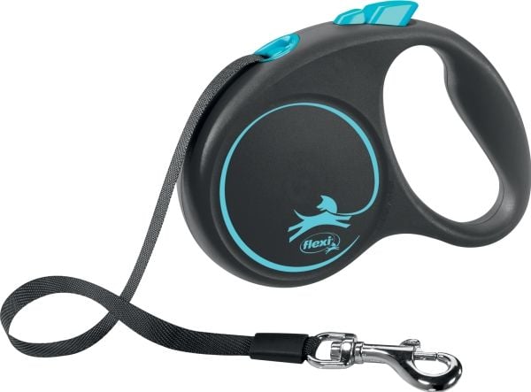 flexi Black Design S bånd 5 m, 15 kg, blå