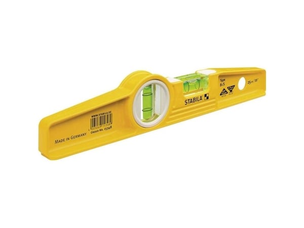 STABILA Vaterpas 25 cm. gul