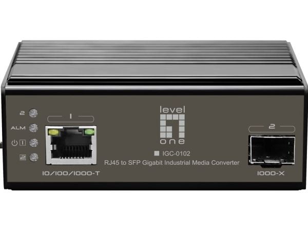 LevelOne IGC-0102 - Fibermedieomformer - 1GbE - 10Base-T, 100Base-TX, 1000Base-T, 1000Base-X - RJ-45 / SFP (mini-GBIC)