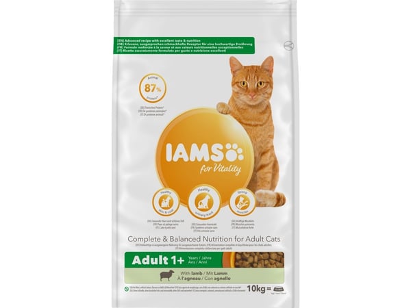 Iams CAT Vitality Adult Lamb 10 kg