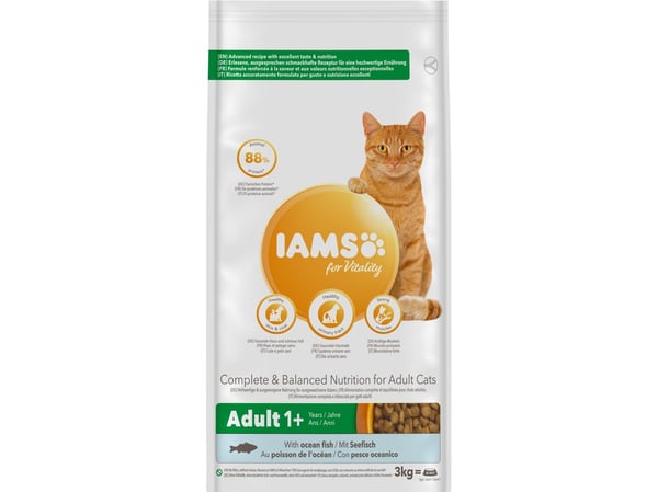 Iams CAT Vitality Adult Ocean Fish 3 kg