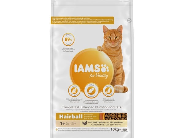 Iams CAT Vitality Adult Hairball 10 kg