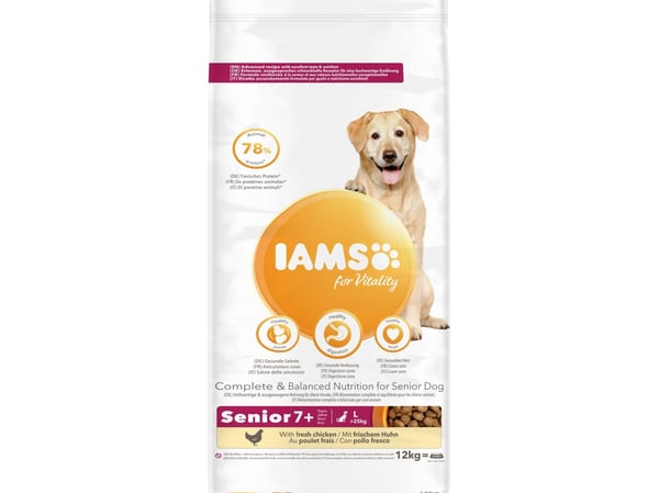 Iams Vitality Dog Senior Large Chicken 12 kg