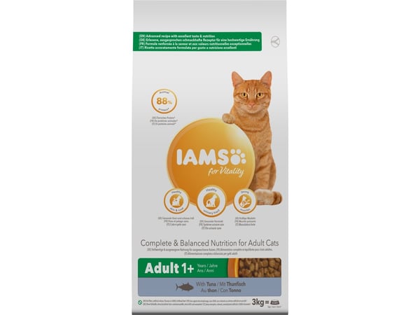 Iams CAT Vitality Adult Tuna 3 kg