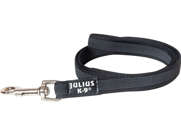 Julius-K9 K9 C&G line, sort/grå 14mm/1m m/håndt