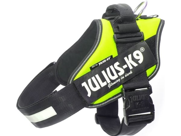 Julius-K9 k9 IDC sele, str.: 2, neongrøn 71-96 cm