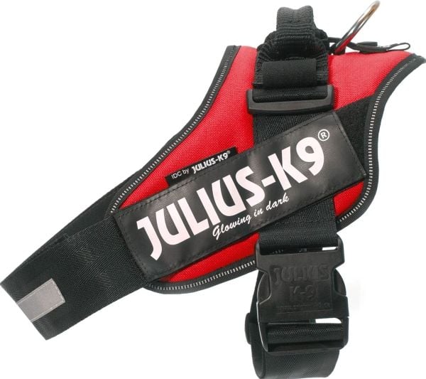 Julius-K9 K9 IDC-sele, storlek: 3, röd 82-115 cm