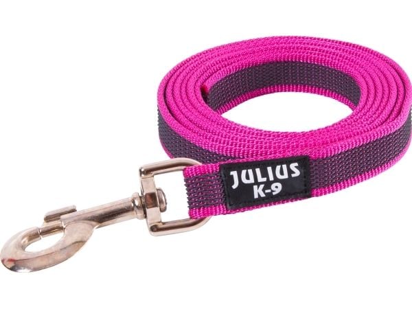 Julius-K9 K9 C&G line, pink/grå 20mm/2m u/håndt