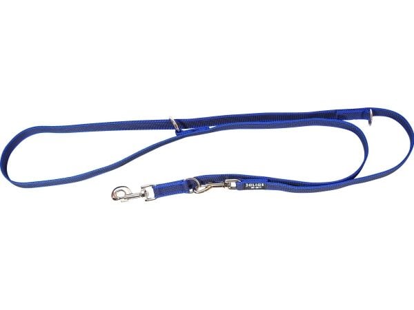 Julius-K9 K9 C&amp;G dressurline, blå/grå 20 mm/2,2 m