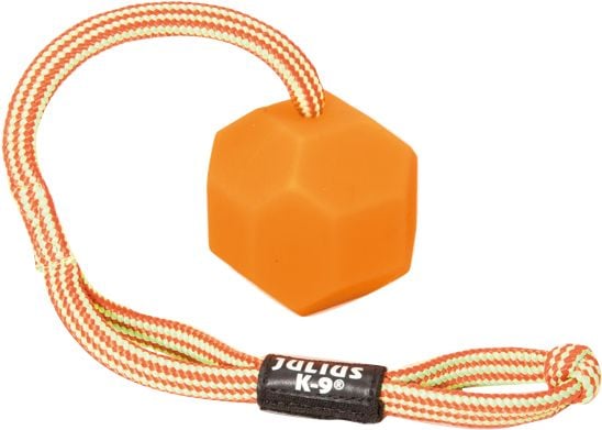 Julius-K9 K9 fluorescens bold med snor diam.60mm - glat, orange, sof