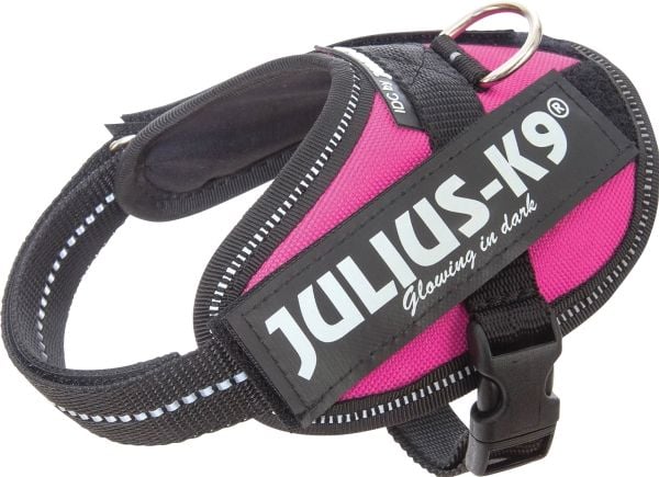 Julius-K9 K9 IDC sele, str.: Baby 2, mørk pink, 33-45 cm