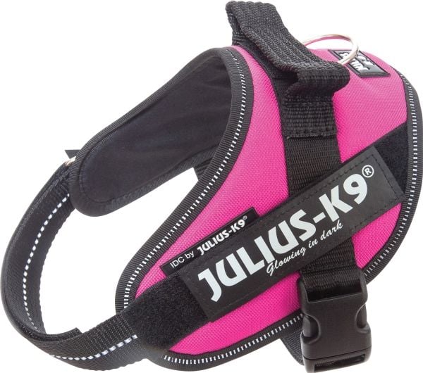 Julius-K9 K9 IDC sele, str.: Mini, mørk pink, 49-67 cm