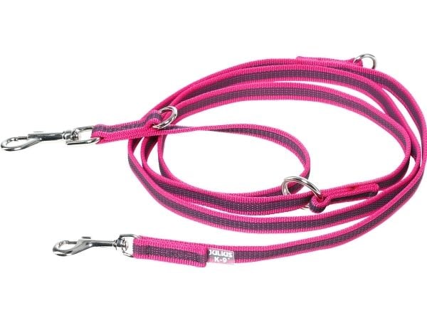 Julius-K9 K9 C&G line,pink/grå,14mm/2,2m,max 30kg
