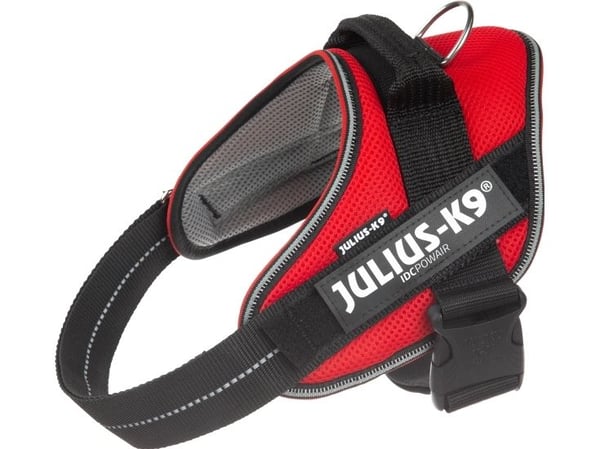 Julius-K9 K9 IDC POWAIR sele, Str.: 0, rød, 58-76 cm