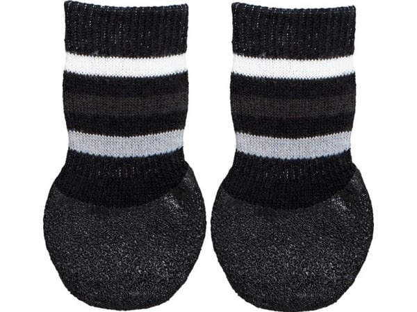 Trixie Hundesokker, non-slip, L, 2 stk., sort