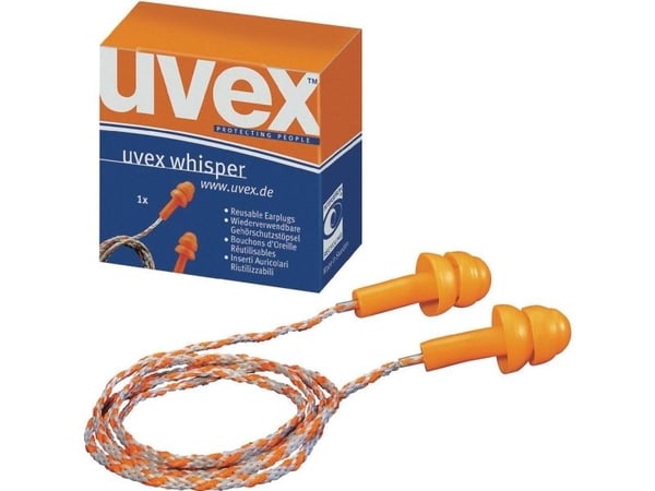 Uvex 2111201, In-ear, Harmaa, Oranssi, 23 dB, Langallinen