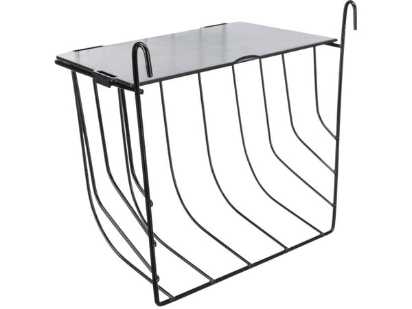 Trixie Høhæk til ophæng m. låg, metal, 20x18x12 cm, sort